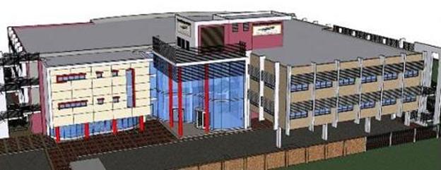 Architectural representation of the New Transportation management Centre 